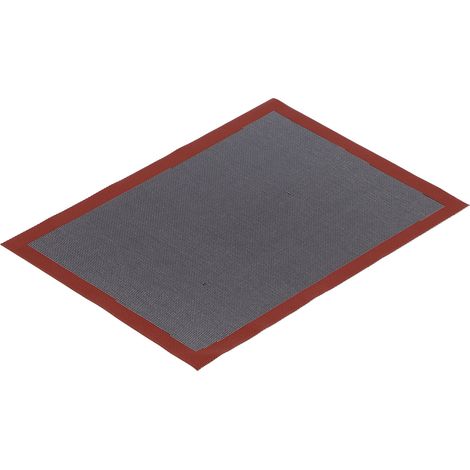 Tapis de cuisson en silicone creux, antidérapant, résistant à la chaleur, perforé, pour le pain (rouge et noir) (1/5)