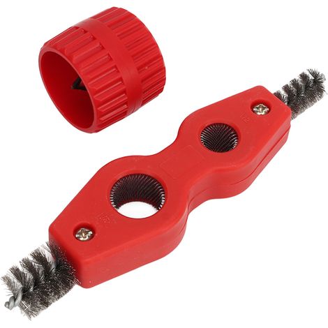 Polisseur pour tubes en cuivre, kit de chanfrein et brosses de nettoyage inclus (1/5)