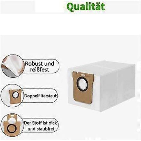 pour station de base d'aspirateur robot, sacs d'aspirateur (1/5)