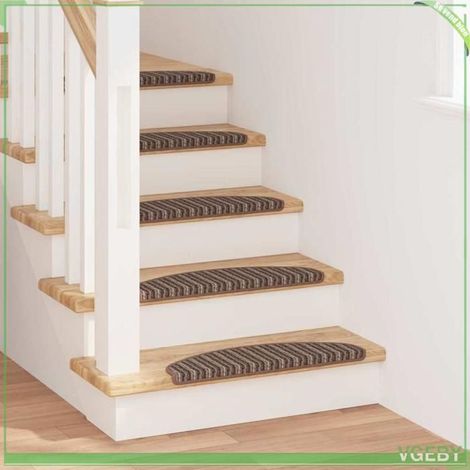Tapis d'escalier auto-adhésifs - FAFEISY - 42011445 - Marron - Antidérapant - 65 x 21 x 4 cm (1/5)