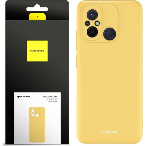 Coque en silicone Spacecase jaune pour Redmi 12C (1/5)