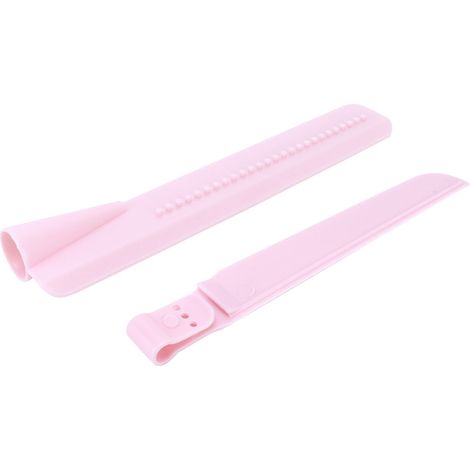 Lot de 2 raclettes à crème à hauteur réglable, petit outil pour lisser les gâteaux, idéal pour la cuisine et la pâtisserie maison (rose).