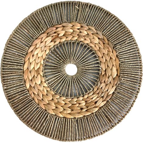 Decorazione da parete rotonda L con palma e alghe marine - Stile naturale per giardino