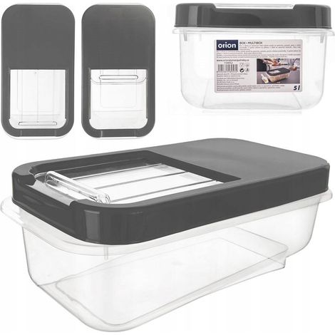 Orion Contenedor de almacenamiento moderno transparente 5 litros