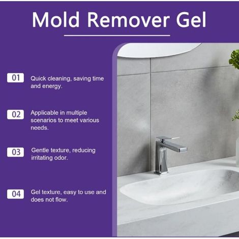 Gel anti-moisissure puissant très efficace pour pénétrer,nettoyage rapide,pour les trous de carrelage de salle de bain et de cuisine (1/5)