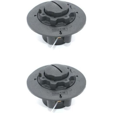 Tête de coupe-bordures (lot de 2) pour Stihl FSE 60, FSE71, FSE81, FS38, FS40, FS45, FS46, FS50, Viking TE600, TE700, TE1000, AutoCut 5-2 et AutoCut C5-2. Référence : 4006 710 2103 et 4006 710 2106.