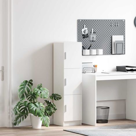 vidaXL Haut Armoire Blanc 31.5 x 32 x 122.5 cm (1/5)