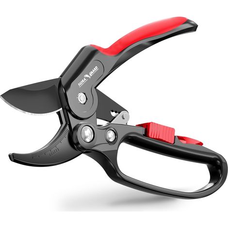 Sécateur à Cliquet, Lame SK5 Coupe Branches Ø20mm, Revêtement Anti-Adhésif, Ergonomique, Idéal pour Arthritis et Faiblesse Musculaire (1/5)