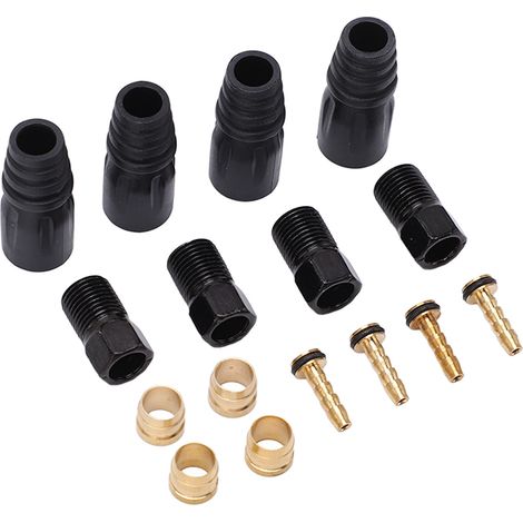 Jeu de Durites de Frein Hydrauliques Anticorrosion en Cuivre et Plastique pour VTT et Vélos de Route (1/5)
