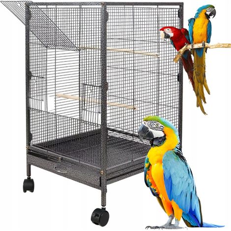 Metallkäfig für exotische Vögel, Voliere für Papageien und Kanarienvögel, 80 cm (1/5)