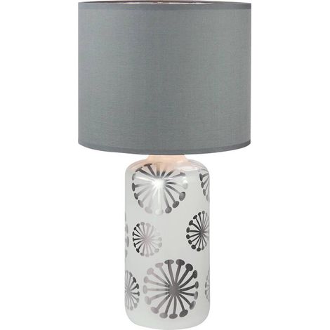 Lampe de table Ginger céramique argent E27 Rabalux 6029 (1/4)