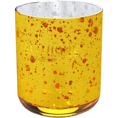 Petit photophore Jaune pour Bougies votives