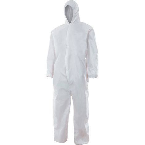 Mono Con Capucha Desechable Blanco XXL