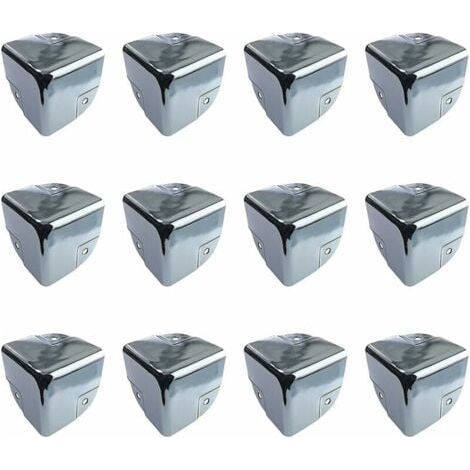 Möbelschutz Metallecken Schutz Eckenschutz Tischkantenschutz 12 Stück Metall Kantenschutzwinkel Eckenschutz für Tische und spitze Möbel