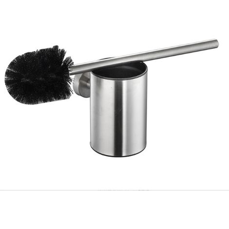 Porte-Brosse WC - Acier Inoxydable Poli - 38,1 x 8,8 x 10,8 cm - Auto-Centrage - 1 Pièce (1/5)