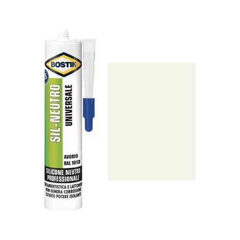 SILICONE NEUTRO SIL BOSTIK - AVORIO RAL 1013 ML 300- 2 pezzi