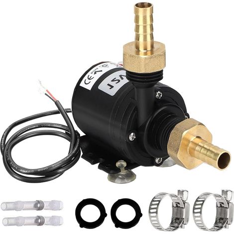Pompe à Eau Submersible sans Balai, DC 12V, 800L/H 5m Mini Pompe à Eau Submersible, Pompe Pour bassin, aquarium, fontaine solaire (1/5)