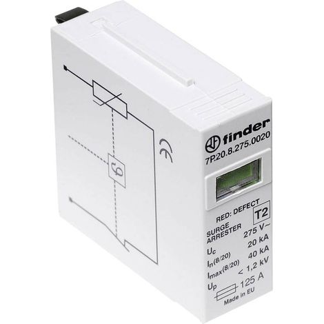 Finder 7P.20.8.275.0020 7P.20.8.275.0020 Cartouche parafoudre Protection anti-surtension pour: armoire de distribution (1/2)