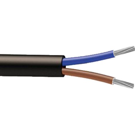 Bis-Electric – Câble électrique 2x35mm² à la coupe – Isolation PVC – Longueur minimum 10m – Tension de service 600/1000V – Ame en aluminium