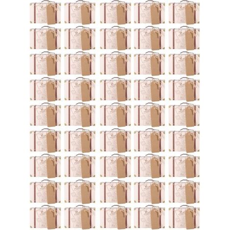 50 pièces/ensemble nouvelle Mini valise élégante Portable carton bonbons bote-cadeau de mariage fête d'anniversaire (1/5)