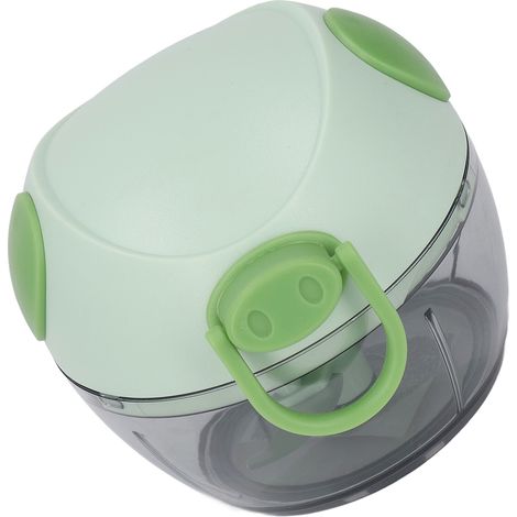 Hachoir à ail manuel multifonctionnel mini hachoir à ail à ficelle, robot culinaire pour la maison, vert (1/5)