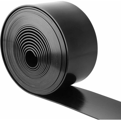 VURAHOME - Bordures Jardin, 2,2mm Thickness PE Flexible Bordure Pelouse en Plastique Rouleau Bordure pour Jardin,10m x 10cm(LxH) Noir (1/5)