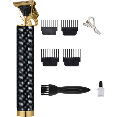 Tondeuse à cheveux Black Contour, tondeuse à barbe électrique USB, noire KLB (1/5)