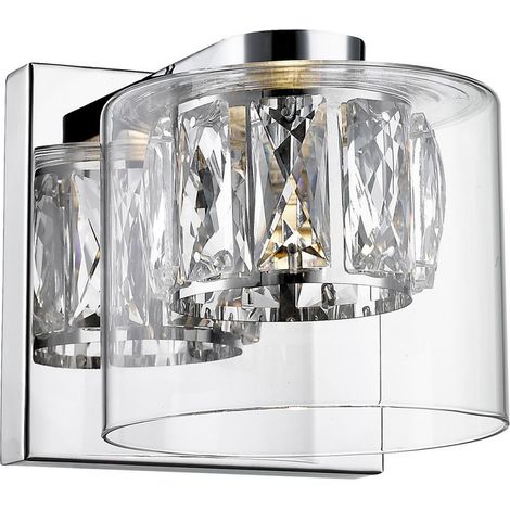 Zumaline GEM Applique, Chrome, 450lm, 3000K