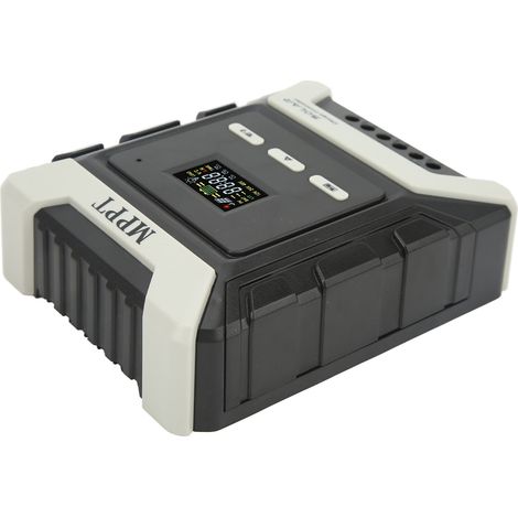 Régulateur solaire MPPT, contrôleur de charge, régulateur de tension pour panneaux solaires, écran LCD couleur, 10 A, 12 V-80 V (1/5)
