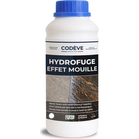 Codève Bois – Hydrofuge effet mouillé 1 L – Pour bois et matériaux poreux – Imprégnation sans film – Rendement 10-12 m²/L