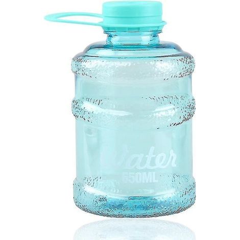 Mini-Eimerbecher, Plastik-Eimerbecher für Studenten (transparent blau, 650 ml)
