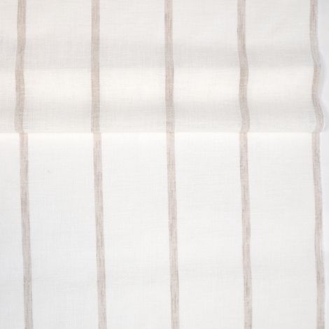 Tissu voilage à fines rayures et bas plombé Lin 320 cm (1/2)
