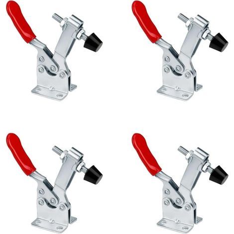 Kniehebelspanner, 4 Stück GH-201-B, Schnellspann-Kniehebelspanner, für Maschinen, Holzbearbeitung, Schweißen, Schleifen und handgefertigte Produkte