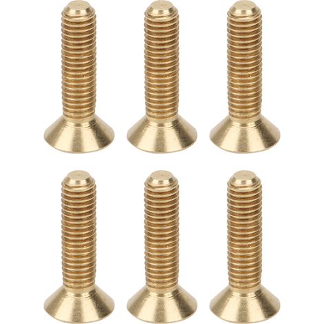 50 M3-Flachkopfschrauben mit Innensechskant aus reinem Kupfer, Senkkopf, Industriewerkzeug M3 x 12 (1/5)