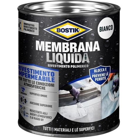 BOSTIK MEMBRANA LIQUIDA RIVESTIMENTO POLIMERICO GRIGIO 1 KG