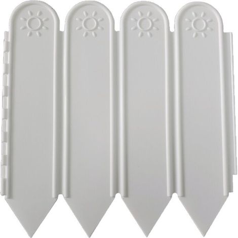 Meters Garden Edging, Lawn Edging, Decorative Garden Fence, Landscape Edging, Paved Garden Edging White 15cm2m