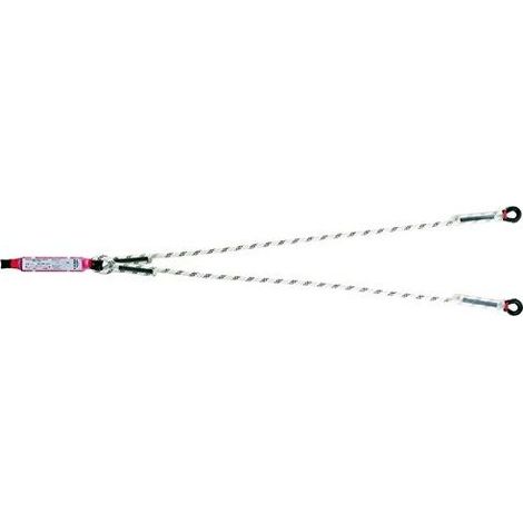 Camp 5442040 Limited Cordino con Shock Absorber Assorbitore di Energia poliammide 10.5 mm 150 cm EN355 colore Bianco