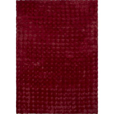 Tapis rouge ultra doux antidérapant lavable - 80 x 150 cm (1/4)