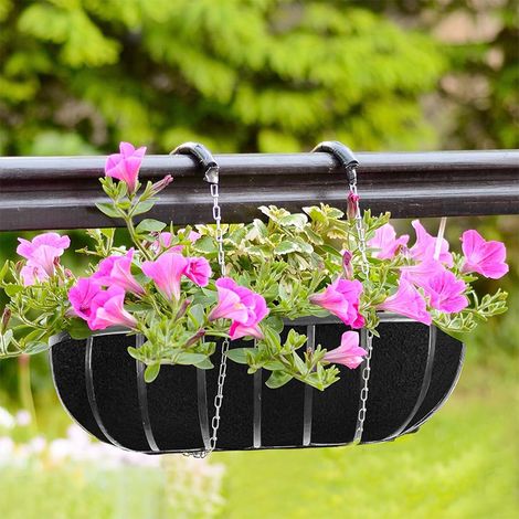 Rotolo di rivestimento per cesti appesi in feltro non tessuto da 30 x 300 cm, facile da tagliare, per interni ed esterni, giardino, fioriera, fioriera