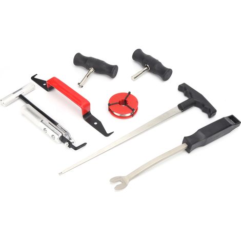 Kit 7 pièces démontage pare-brise professionnel, outils retrait vitre automobile, dépose verre voiture (1/5)