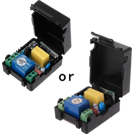 Kit de module de télécommande sans fil 433 MHz 12 V à 1 canal avec relais et récepteur 433 MHz. (1/5)