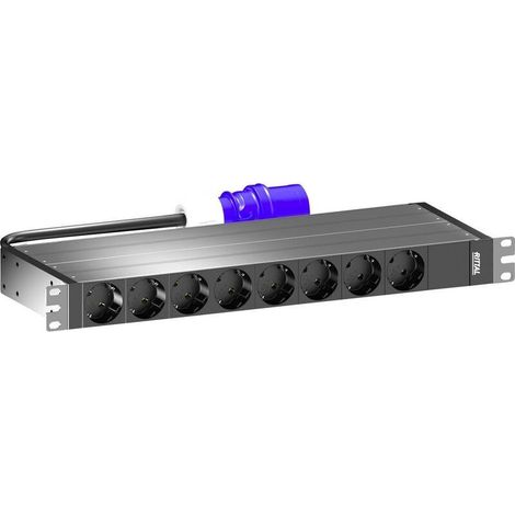 [NEUWERTIG] B-Ware Rittal PDU Rack-Modul 16A/1P CEE 4xCEE7/3 Schuko Stromverteiler 19 Zoll 1HE (1/2)
