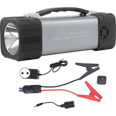 Station électrique portable 200W 111Wh, ondes sinusoïdales pures, sorties AC/DC/USB, batterie lithium de secours avec éclairage, prise UE 110-240V. (1/5)