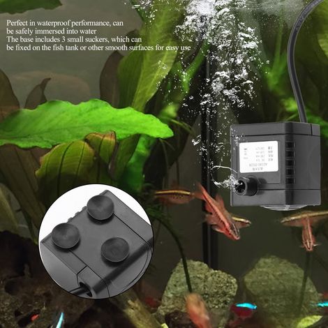 Pompe submersible USB DC 5V sans balais pour aquarium, fontaine et circulation d'eau (1/5)