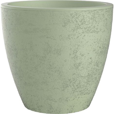 Pot de fleurs conique Basalt Up - Ø 38 x 35 cm - 27 L -  Vert amande - Eda
