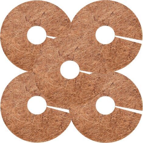 Tapis De Coco Plantes,8 Pièces Tapis De Noix De Coco Disque De Protection Plante Protection d'hiver pour Le Jardin de l'hôtel à la Maison(30cm) (1/5)