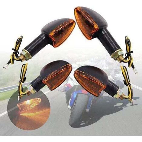 Lot de 4 ampoules de clignotant avant et arrière pour moto 12 V (1/3)