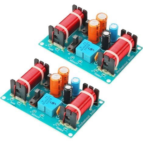 2X 150W Haut-Parleur Croisement 3 Voies Haut-Bas 4-8 Ohm Diviseur de FréQuence pour Haut-Parleur (1/2)