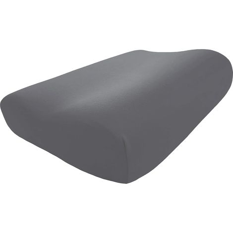 Housse destiné à Tempur Shape Queen et Tempur Queen Oreiller S, M, L et XL, 61 x 31 cm, Taie d'oreiller pour Oreiller Cervical, Ardoise (1/5)