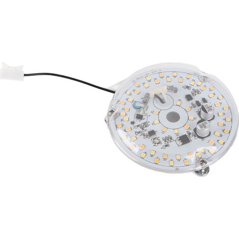 Ortviai Plafonnier LED pour ventilateur de plafond – 10 cm, 18 W, 2000 lm, dimmable, 3 températures de couleur (3000K/4000K/6000K), fixation magnétique (1/5)